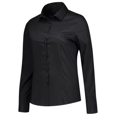 Afbeeldingen van TC dames blouse Slim LM 705016 zwart 38