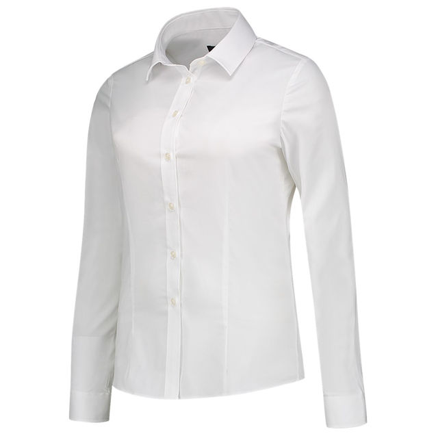 Afbeeldingen van TC dames blouse Slim LM 705016 wit 42