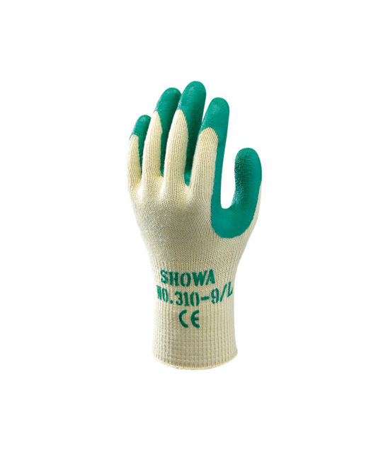 Afbeeldingen van Showa handschoen 310 groen/geel 9 (L)