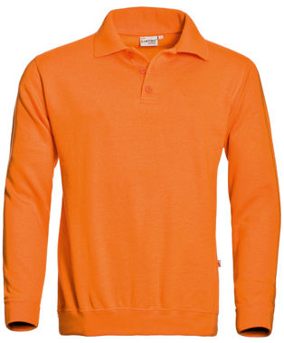 Afbeeldingen van Polosweater santino robin oranje, 3xl