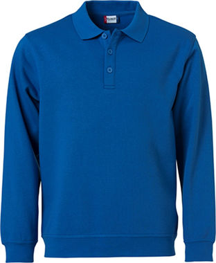 Afbeeldingen van Basic polo sweater kobalt xs
