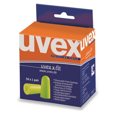 Afbeeldingen van Uvex oordopjes x-fit à 50pr. 2112-013