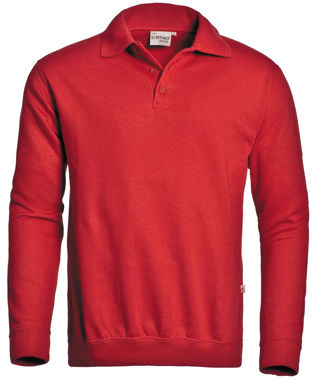 Afbeeldingen van Polosweater santino robin rood, 3xl