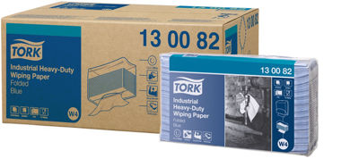 Afbeeldingen van Tork adv. wiper 440 folded blue 130082