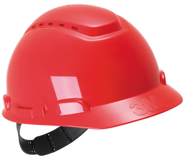 Afbeeldingen van 3m helm rood met draaiknop hdpe h700nrd