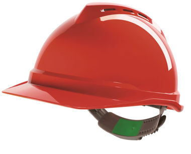 Afbeeldingen van Msa helm v-gard 500 staz-on rood