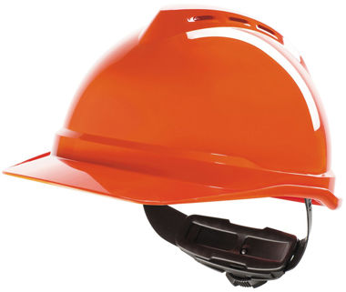 Afbeeldingen van Msa helm v-gard 500 fas-trac oranje
