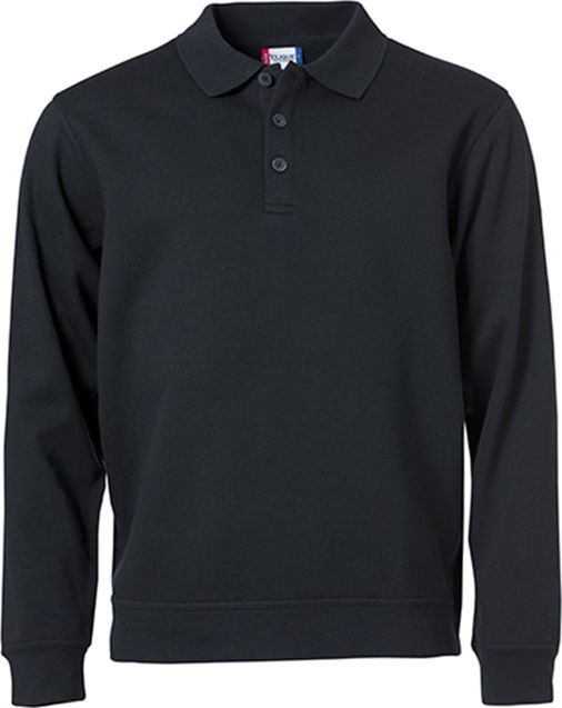 Afbeeldingen van Basic polo sweater zwart xxl