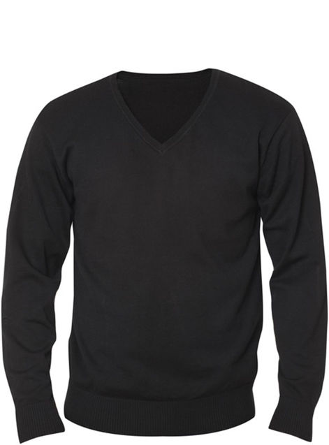 Afbeeldingen van Aston heren V-neck sweater zwart 3xl