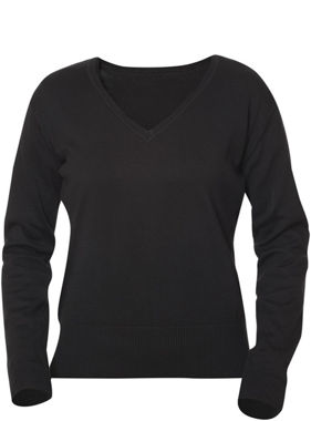 Afbeeldingen van NG Aston dames V-neck sweater zwart s