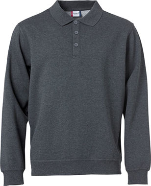 Afbeeldingen van Basic polo sweater antraciet xxl