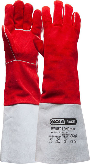 Afbeeldingen van OXXA Welder Long 53-122, split rood, 10