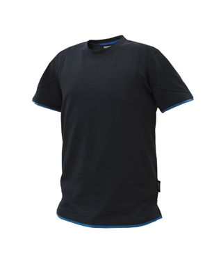 Afbeeldingen van Dassy T-Shirt Kinetic zwart/azuur L