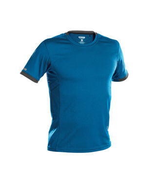 Afbeeldingen van Dassy T-shirt Nexus azuur blauw/grijs XL