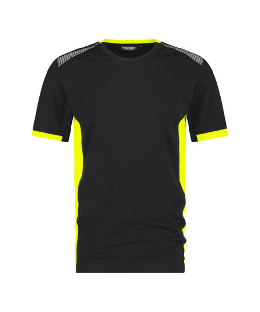 Afbeeldingen van Dassy Tampico T-shirt zwart/geel 3XL